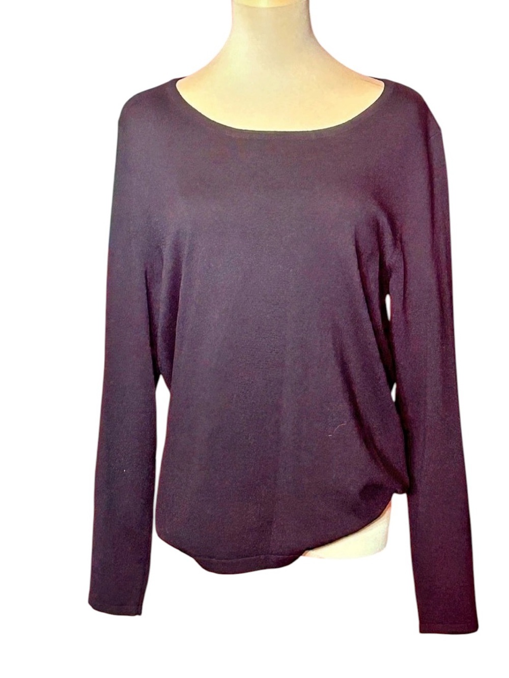 Chico's Long Sleeve Top in Black Size 2
